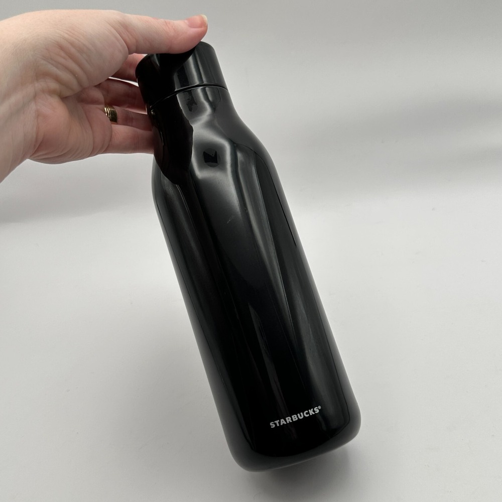 Starbucks Bottle Black Vacuum Insulated Double Wall Stainless Steel‎ Travel 20oz